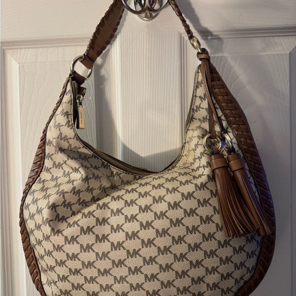 Michael Kors Brown and Cream Women's Bag